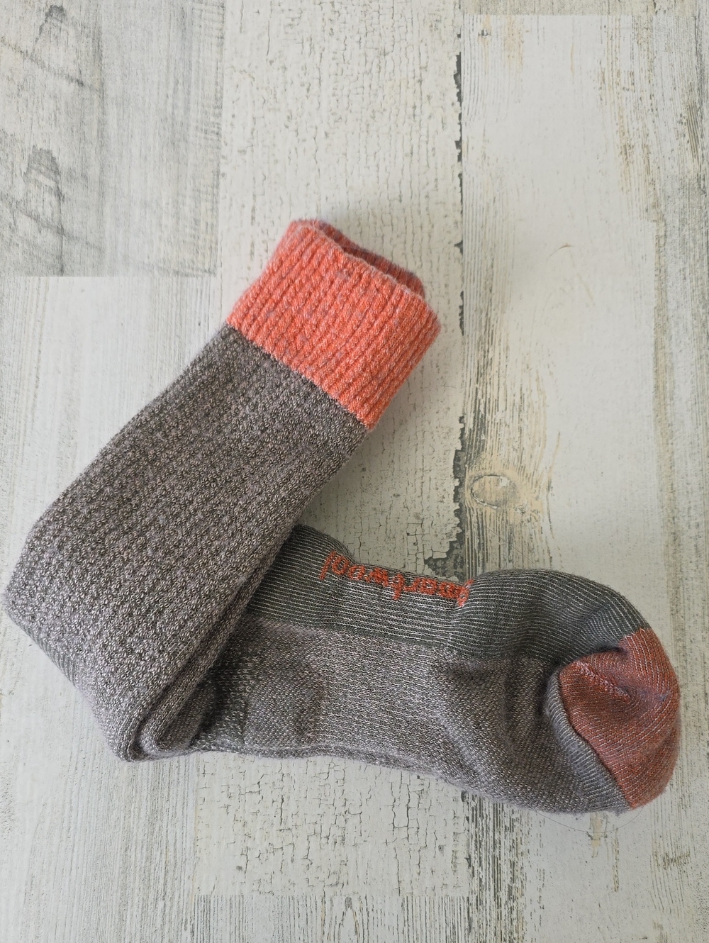 Smartwool Gray Socks Coral Cuff and Toe Cushioned Comfort
